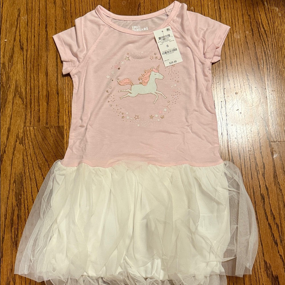 Epic Threads Pink Unicorn Dress